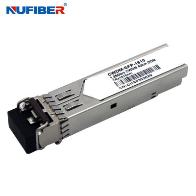 China 80km 1.25G CWDM SFP Module Transceiver 1270nm-1610nm Duplex LC SM for sale