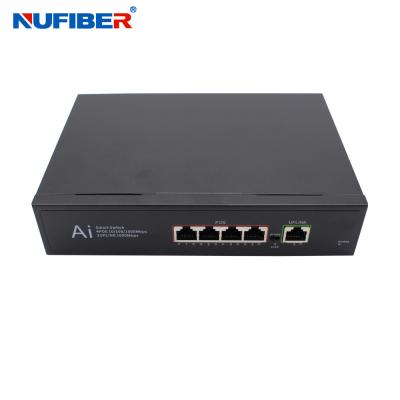 Chine Commutateur réseau intelligent 5 ports Gigabit POE 1SFP 1Uplink Commutateur réseau intelligent pour caméra IP CCTV à vendre