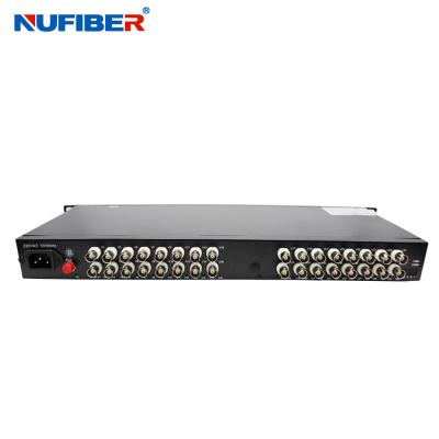 China 20km Fiber Optic Video Converter 32BNC 1080p Fiber Video Transmitter for sale