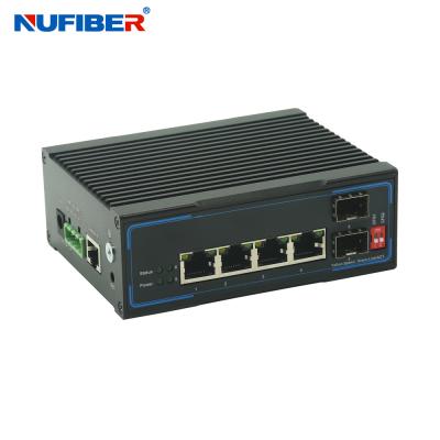 China 10 / 100 / 1000 / 10000M SFP Interruptor Ethernet Industrial Administrado con Interruptor Industrial Administrado POE RJ45 en venta