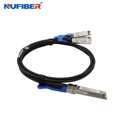 China Direct Attach Cable QSFP28 To 4xSFP28 100g DAC Cable , 1M Passive Copper Cable for sale