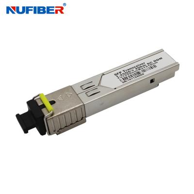 China SFP Module 1.25Gb/s SFP Transceiver single fiber singlemode 3km 1310nm SC DDM for sale