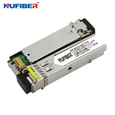 China einzelne Faser singlemode 80km 1490nm/1550nm LC DDM Transceivers 1.25Gb/s SFP zu verkaufen