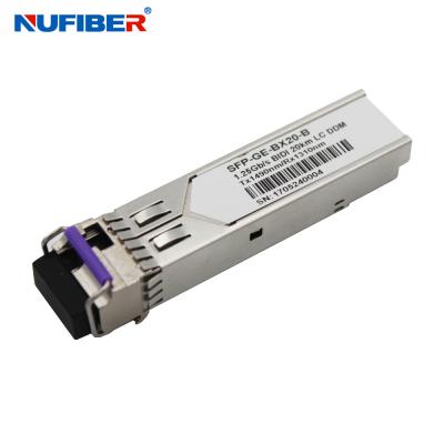 China 40km LC DDM 1.25G SFP Transceiver Single Mode Sfp Module Cisco Compatible for sale