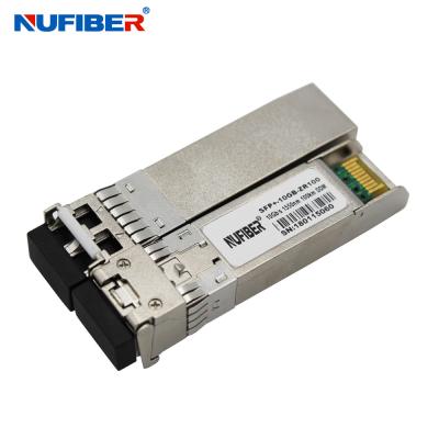 China SFP-10G-ZR100 10G SFP+ Transceiver Dual Fiber Singlemode 100km 1550nm LC DDM for sale