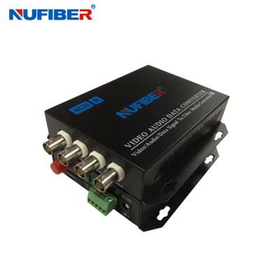 China No EMI Fiber Video Converter , 4BNC Fiber Optic Video Transmitter for sale