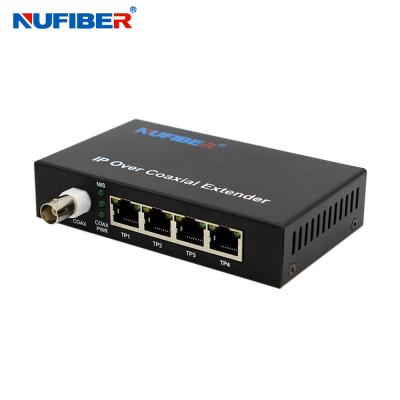 China NF-1804T 10 100Mbps Ethernet Over Coaxial Extender 2KM With 1BNC 4LAN for sale