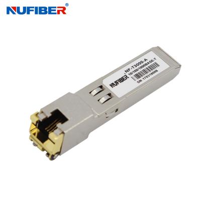 Chine Module 1,25 Gigabit Ethernet SFP, émetteur-récepteur de GLC-T de cuivre de 100m SFP à vendre