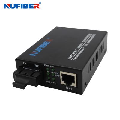 China NF-C2200SX 10/100/1000Mbps Fiber Media Converter 10/100/1000Base-TX to 1000Base-FX Multi-Mode Dual Fiber SC 550m for sale