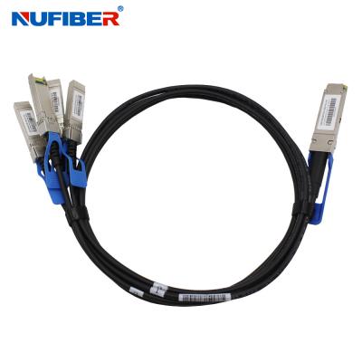 China QSFP28 To 4xSFP28 100g Dac Cable , 1M Passive Copper Cable for sale