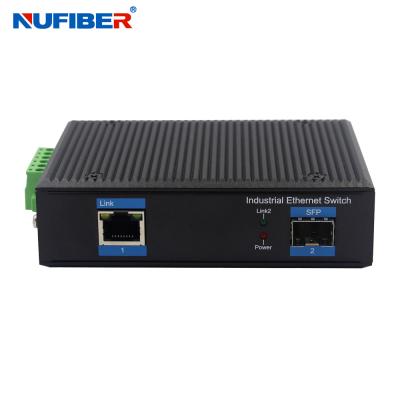 China SFP Slot Unmanaged Industrial Switch 1000Mbps With Aluminum Alloy Material for sale