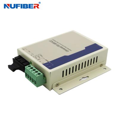 China SM Duplex 1310nm 20KM SC RS485 RS422 Serial To Fiber Converter for sale