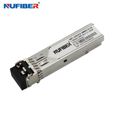 Chine double module à plusieurs modes de fonctionnement d'émetteur-récepteur de la fibre 1310nm LC 1.25G SFP de 2km à vendre