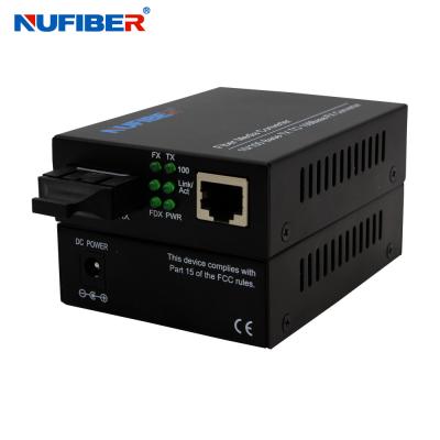 China 10/100M MM 2KM SC Dual Fiber Optical Media Converter for sale