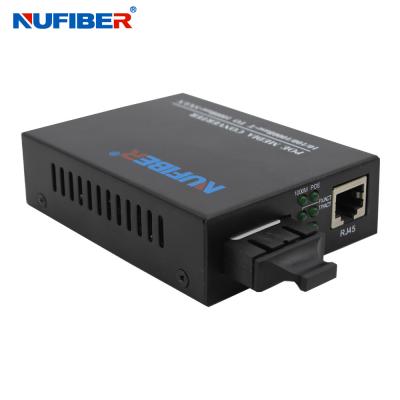 China 10/100/1000M RJ45 To SC SM 20km Dual Fiber POE Media Converter for sale