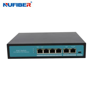 China 10/100 Mbps 6 Port 30W POE Ethernet Switch With Iron Case for sale