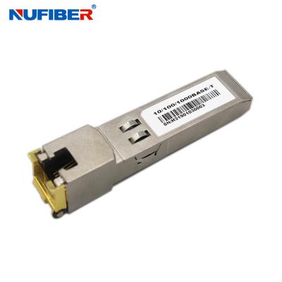 China Cisco Compatible 100m 10/100/1000Mbps Copper RJ45 Module for sale