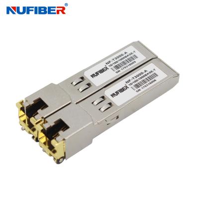 China 10/100/1000M 1.25G Copper SFP Gigabit Ethernet Transceiver for sale