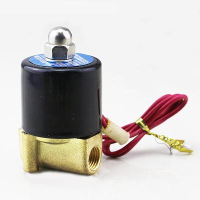 China General 2/2 Way 2W G1/4 2W025-08 Inch Brass Water Valve Gas Water Normally Closed Solenoid Valve for sale