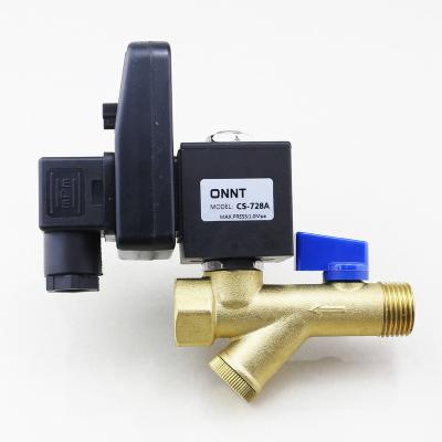 China OPT-B 220V 24V Solenoid Valves Timer Pneumatic Drain Valve Air Compressor Water Drain Brass Electronic Mechanical Timer Drain Valve for sale