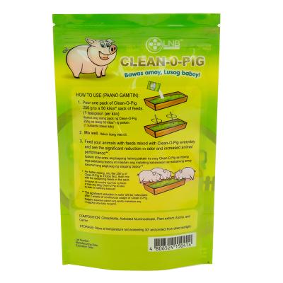 China Moisture Proof Self Adhesive Seal Retail Packaging Bag Rabbit Farm Granula Plastic Food Package for sale