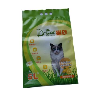 China Large Capacity Recyclable Hot Seal Side Sealer High Quality Moisture Proof Cat Litter Plastic Bags Wholesale for sale