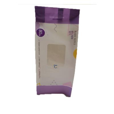 China Baby Tissue Custom Paper Security Plastic Bag Wet Packing Paper Bag for sale