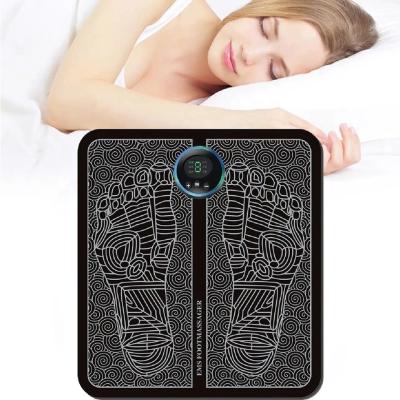 China Aids Sleep Low Frequency Pulse Mat 6 Modes Feet Heat Pad SPA Massager Instrument Low Frequency Pulse Mat Helps Sleep Digital Display EMS Foot Massager Machine for sale