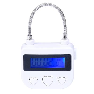 China High Definition LCD Display With Low Price China Best Backlight Timer Plan Smart Padlocks With Time USB Charger Cable Mini Keyless Timing Lock Padlock for sale