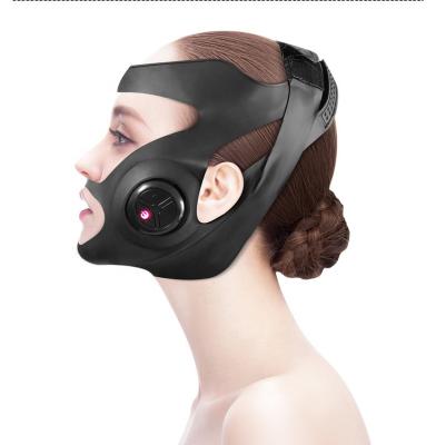 China EMS Vibration Massage Face Bandage Instrument Electric Slim Face-Lifting Lift Up Therapy V-Device Mask Slimming Cheek Beauty Machine EMS Facial Massager for sale