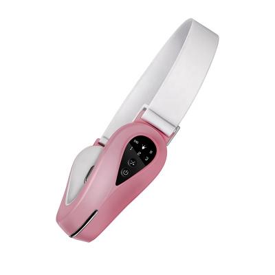 China Light Blue Red Light Facial Massager Tightening Instrument Lift Up Machine High Frequency V Shape EMS Beauty Thin Face Bandage for sale