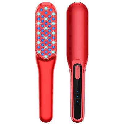 China Negative Infrared Vibration Massage Comb Ion Care Brush Head Scalp Phototherapy Massager Home Electric Haircomb Anti Hair Loss for sale