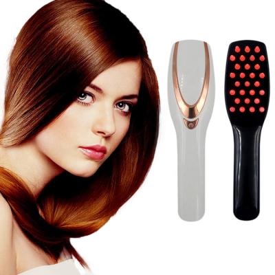 China Phototherapy Anti Hair Loss Scalp Care Home Massager Brush Vibration Red Light Electric Hairbrush For Hair Growth Massage Comb for sale