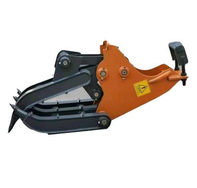 China Mechanical Log Grab Log Grapple Heavy Duty For Excavator 20 Ton Excavator for sale