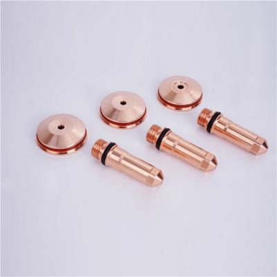 China Original imported copper shield 220491 of the electrode 220487 of the beak of 220893 quality plasma cutter consumables for sale