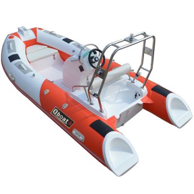 China Fishing CE 3.9m Outboard Motor Hypalon Material Rigid Inflatable Boat China Rib Boat For Sale for sale