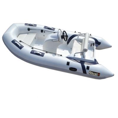 China Patrol Fishing Leisure 3.9m Hypalon Rigid Inflatable Boat Boat With Outboard Motor Made In China for sale