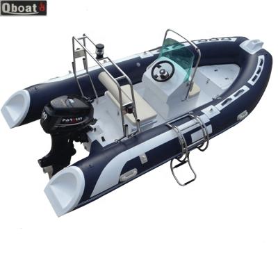 China Recreational CE Cetifiate 6 People 14FT Rib Boat Inflatable Boat Rib Sea Fishing Boat for sale