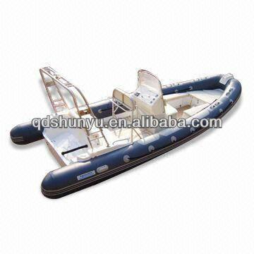 China CE 6.8m fiberglass fiberglass CE 6.8m deep-V hull inflatable RIB boat for sale for sale