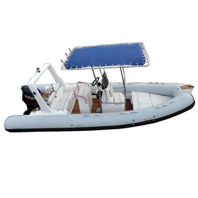 China NEW 2021Year Fiberglass Luxury Center Console 6m Rib Hypalon Inflatable Boat for sale