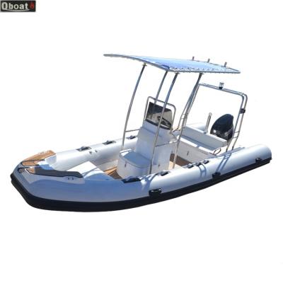 China Leisure China Boats 580CM Fiberglass Boat Rib Boats For Sale for sale