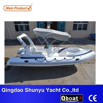 China Fiberglass CE certificate 10 people double hull rigid RIB inflatable boat for sale for sale