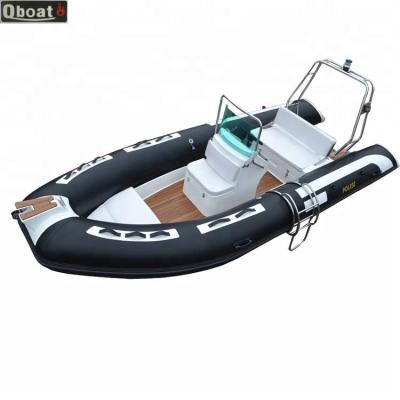 China Speed ​​racing factory price 4.7m wholesale hypalon fiberglass hull inflatable rowing boat for sale for sale