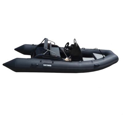 China Fiberglass CE Certificate 4.2m Center Console Inflatable Fiberglass Boat For Sale for sale