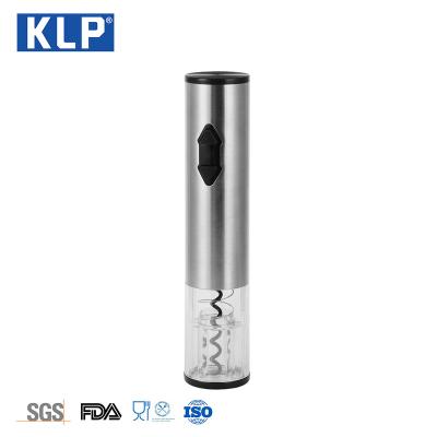 China KLP New Design Sustainable Battery Operated Automatic Champagne Red Wine Bottle Electric Wine Opener With Led Light for sale