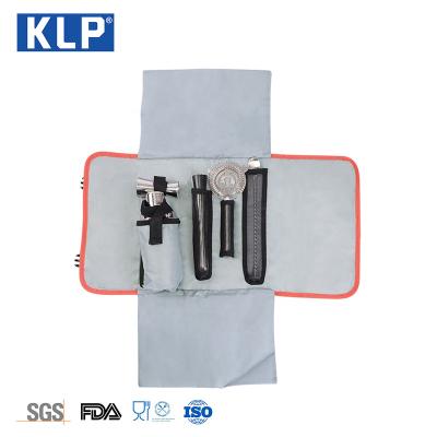 China KLP Bar Accessories Bartender Tools Kits Bag Barware Set Viable Cocktail Shaker for sale