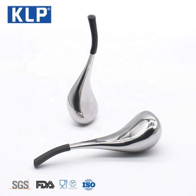 China KLP New Product Viable Bar Accessories Spoon Shaped Stainless Steel Wine Beer Fridge Stick Roller Massager Scraping Tool for sale