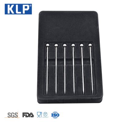 China KLP Sustainable Reusable Coffee Beverage Stirrers Stir Metal Fruit Pick Stainless Steel Cocktail Pick for sale