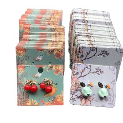 China Jewellry Store Custom Printed Black Necklace Earring Cards Jewelry Cards For Jewelry Display for sale