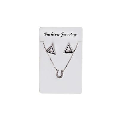 China Eco Friendly Jewellry Shop Custom Earring Jewelry Packaging Necklace Display Card for sale